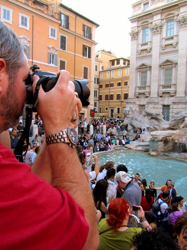 Wes at Trevi Fountain - Rome