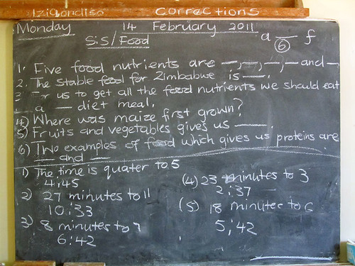 Quiz at the Chinotimba Primary School