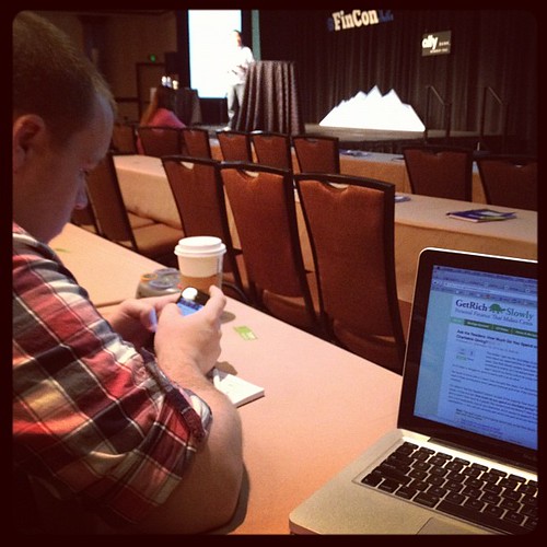 Hanging with Adam Baker (and 398 other financial bloggers) at Fincon 2012.