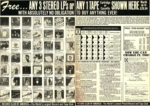 [This record ad pitches 8-track tapes]