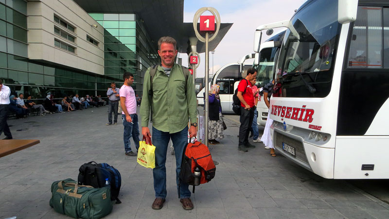 Waiting for the bus in central Turkey