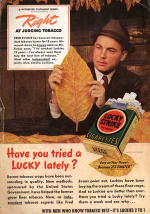 [Lucky Strike ad from back cover]