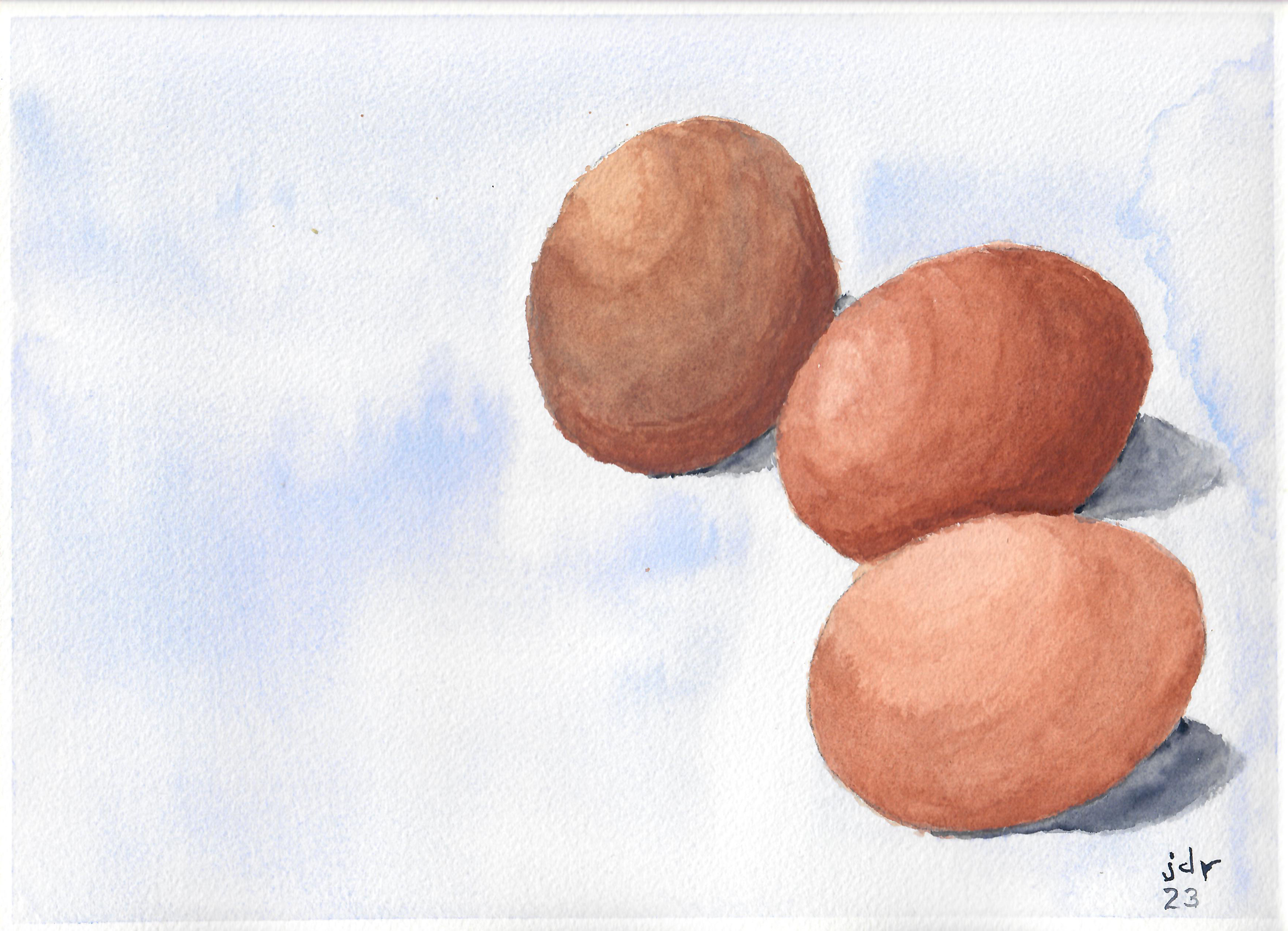 [a still life of three eggs]